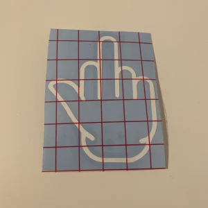 Middle Finger Car Sticker - Car Decal